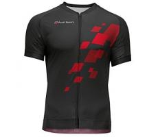 Мужская велофутболка Audi Sport Cycle-Shirt, Black/Red